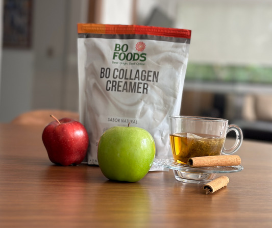 Té de manzana con canela y Collagen Creamer