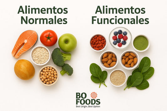 Alimentos normales vs alimentos funcionales